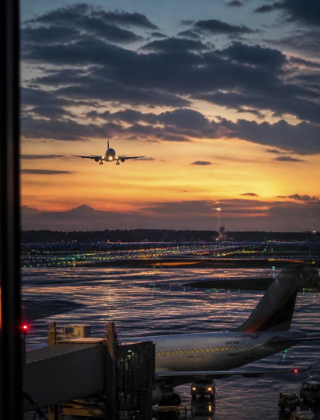 Runway at Dusk