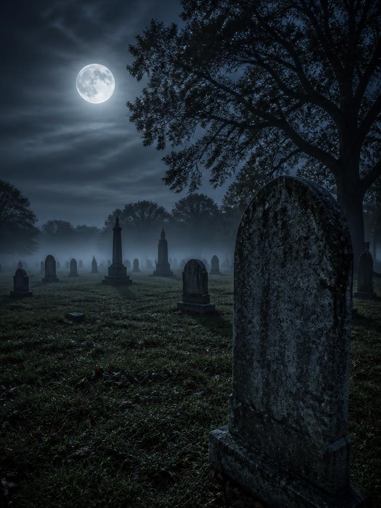 Moonlit Graveyard